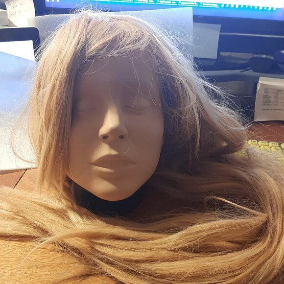 NEW ! Women 37 Inch Long Wig Straight Light Blonde main image 8
